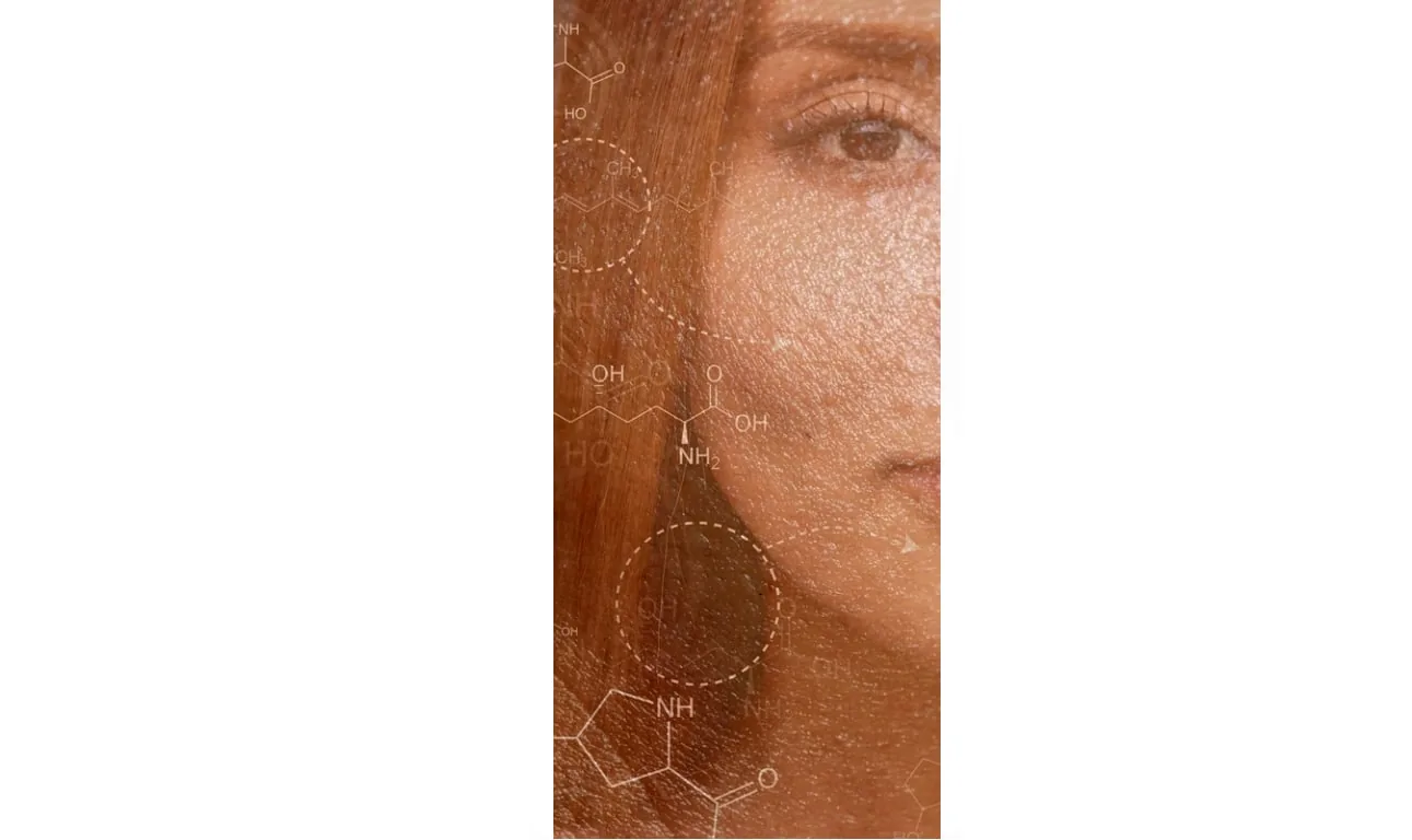 Peau et formule graphique, visuel officiel Glow Skin